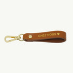 Leather Keychain "Chez Nous"