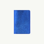 Electric Blue Leather Passport Cover