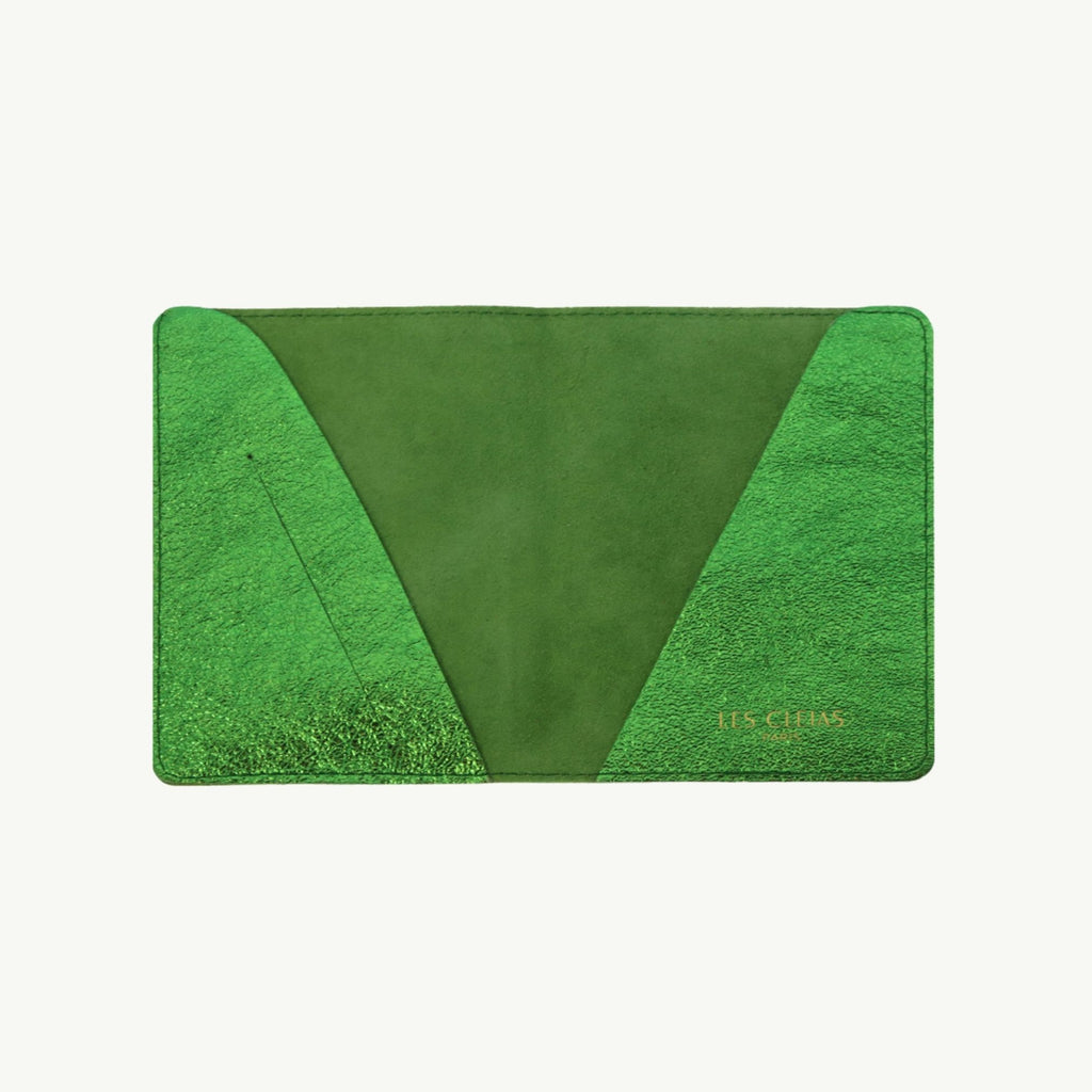 Emerald Green Leather Passport Cover