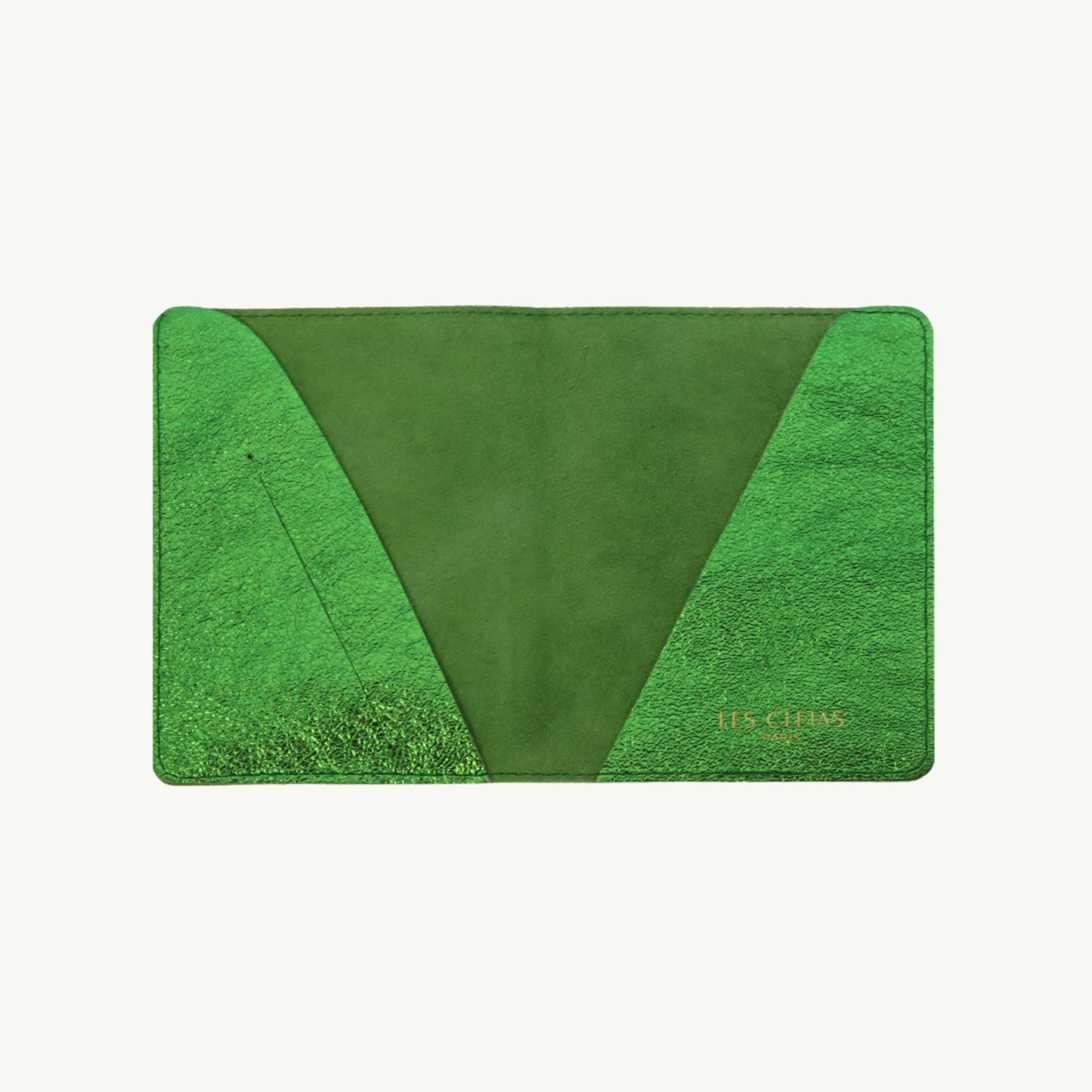 Emerald Green Leather Passport Cover