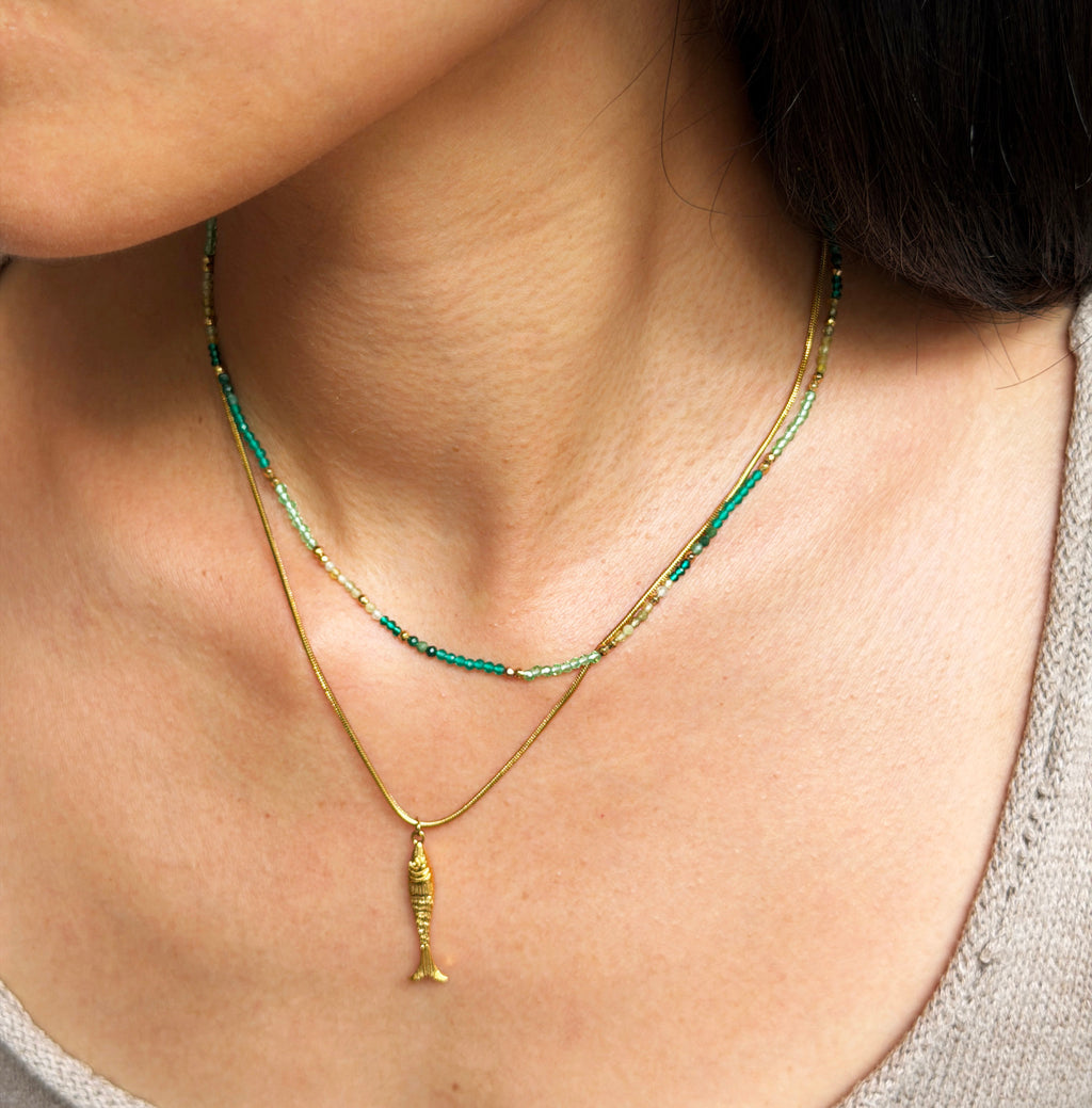 Eryph fish snake chain Necklace