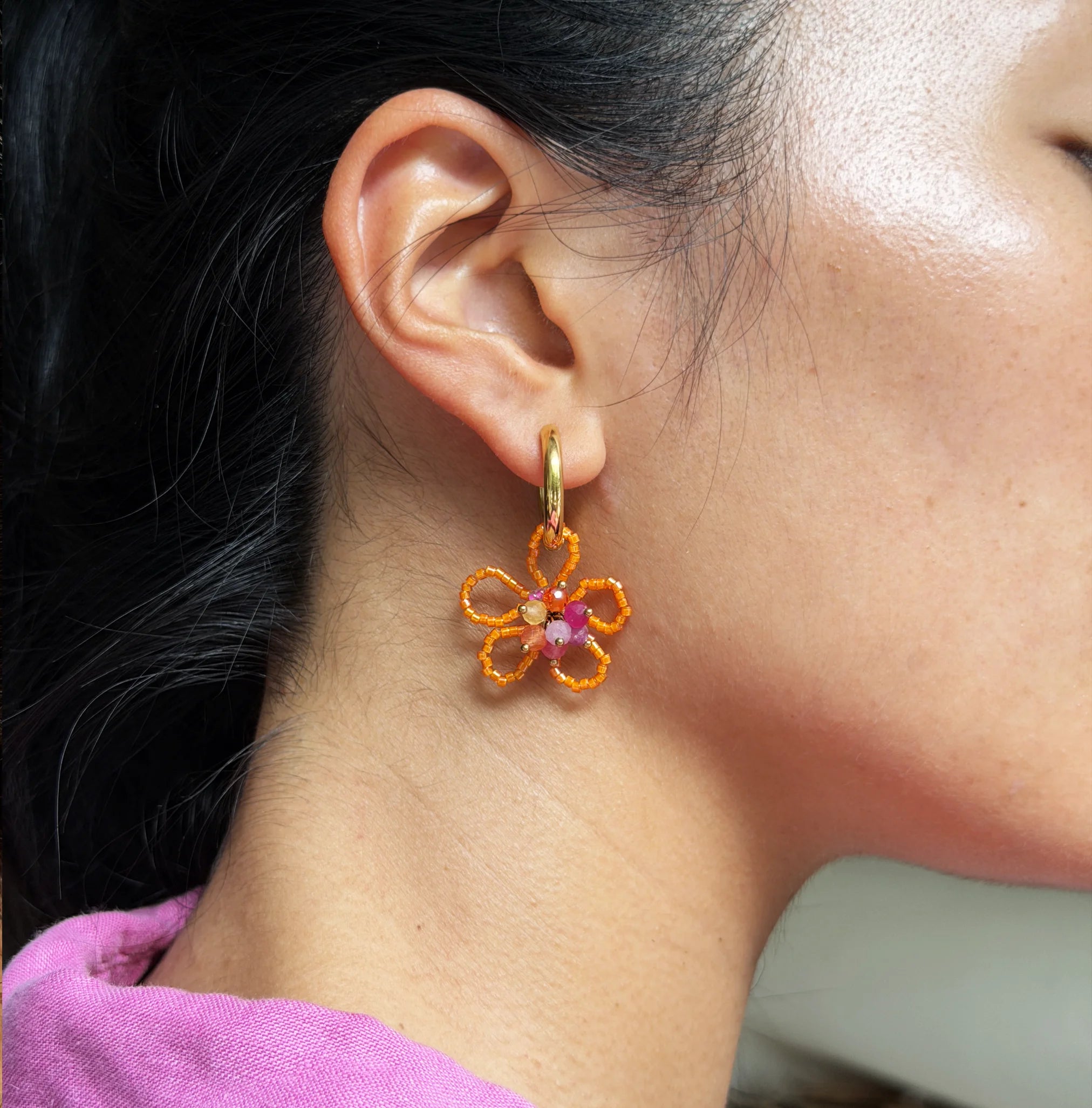 Floria Creoles Earrings
