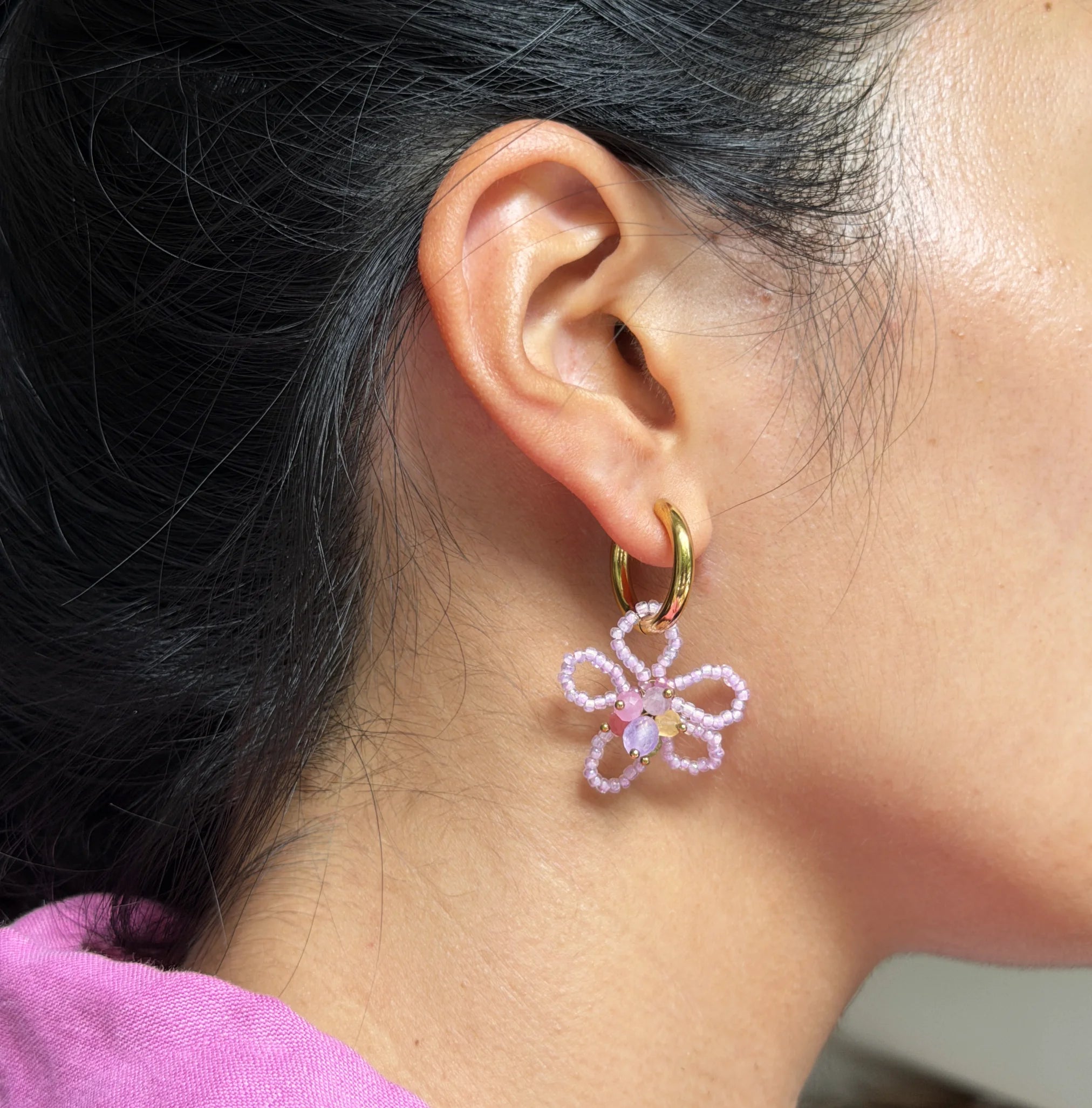 Floria Creoles Earrings