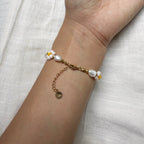Yasmine crystal flower bracelet