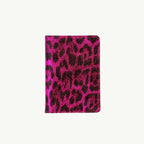 Fuchsia Leopard Leather Passport Cover