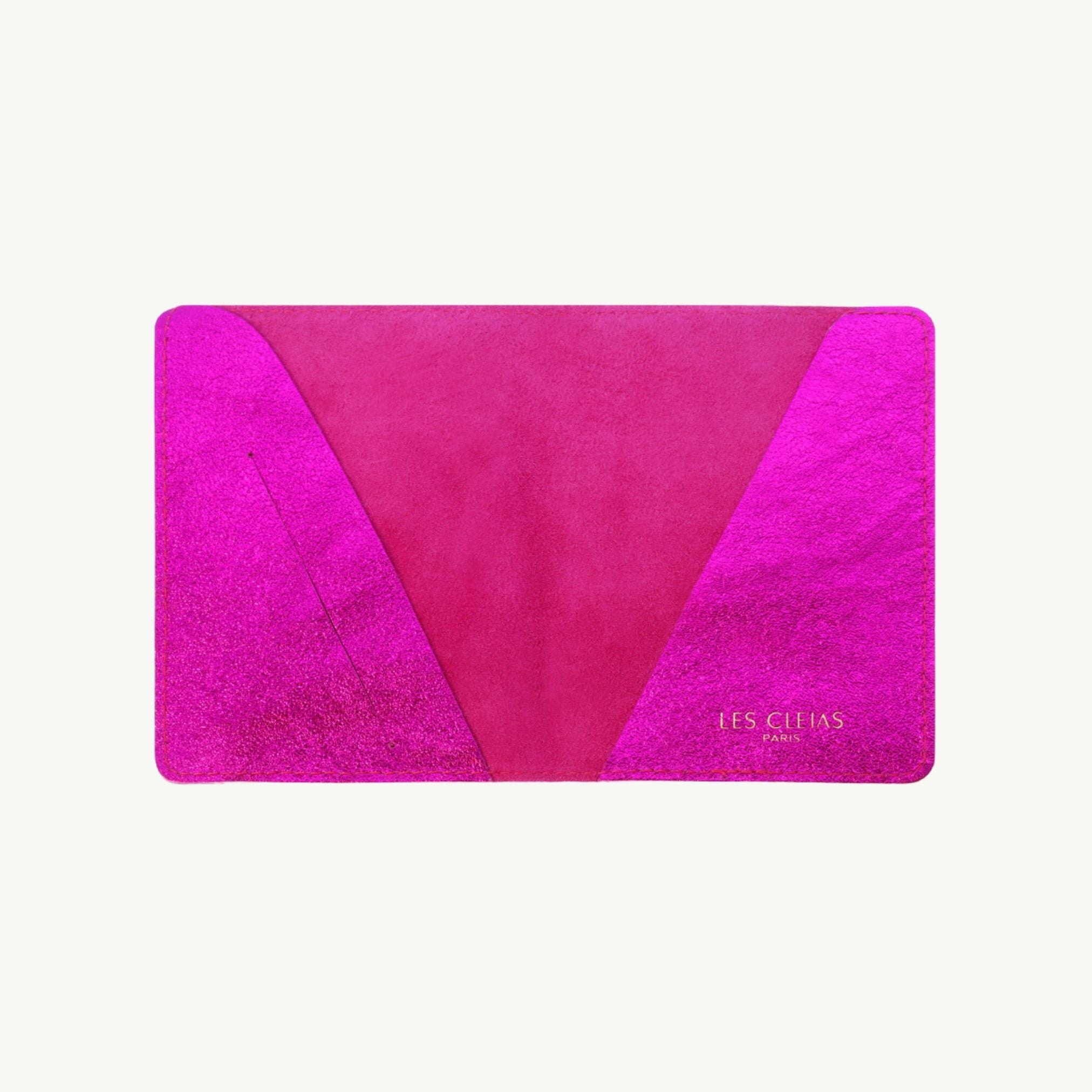 Fuchsia Leather Passport Cover