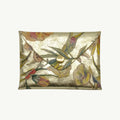 Floral Printed Gold Mini Origami Wallet