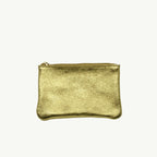 Gold Metallic Zip Pouch S