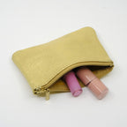 Gold Metallic Zip Pouch S