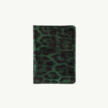 Green Leopard Leather Passport Cover