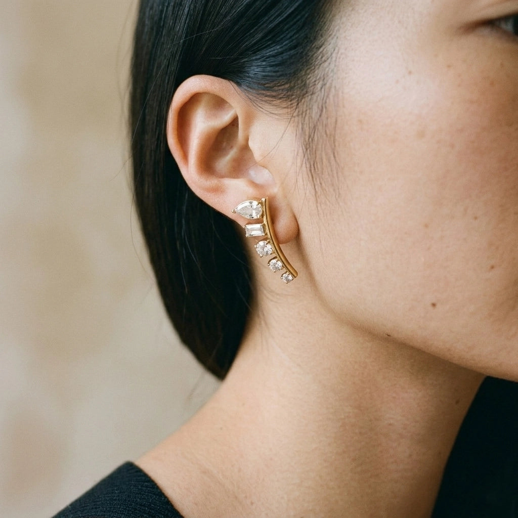 Heloise barette earrings