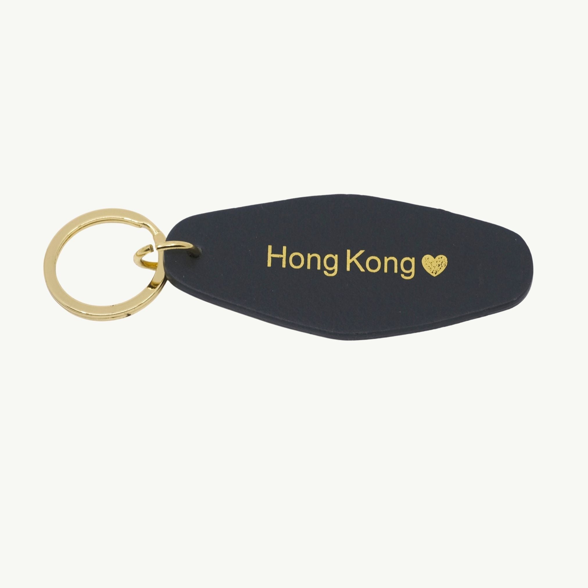 Hong Kong Leather Keychain
