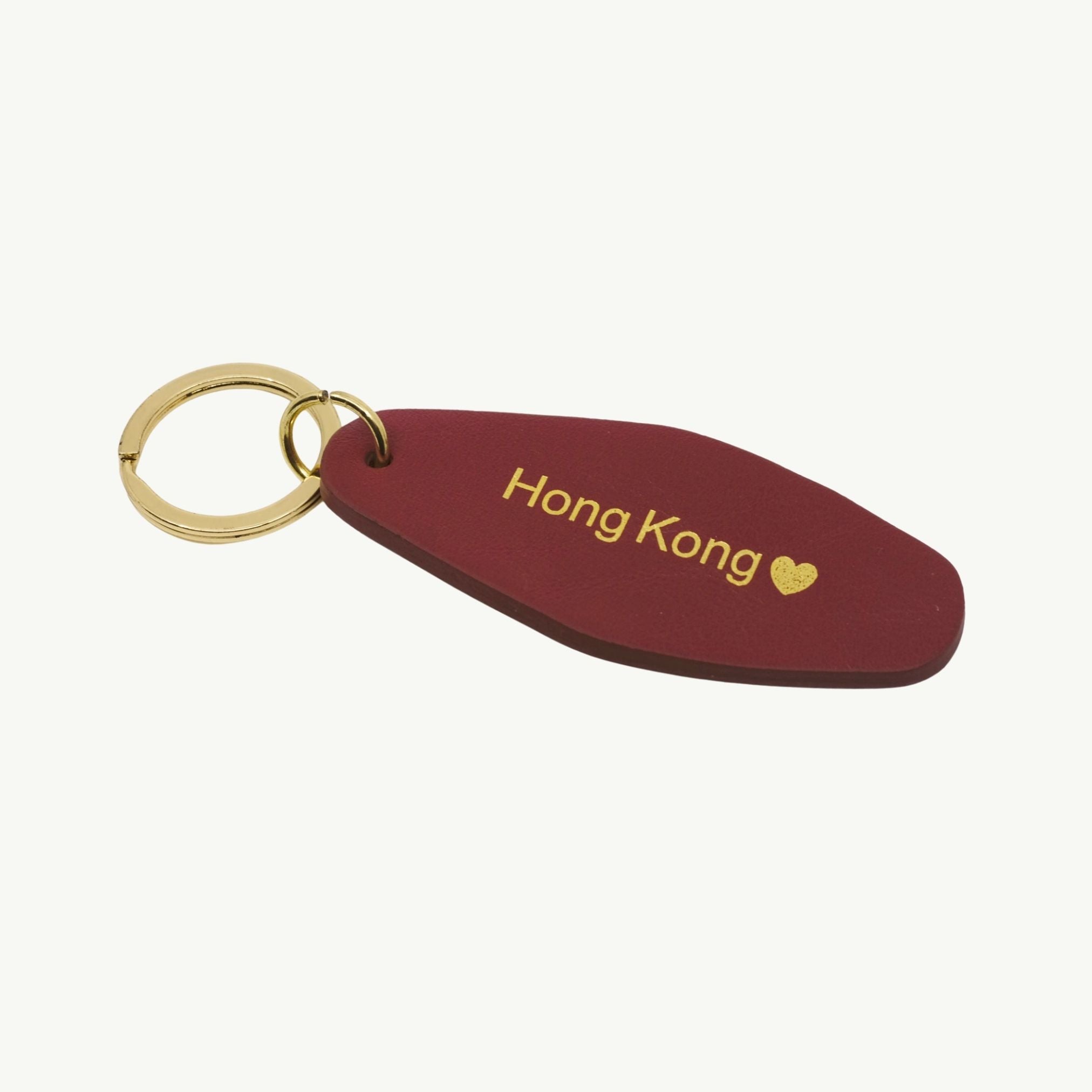 Hong Kong Leather Keychain