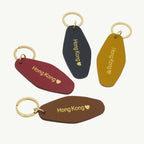 Hong Kong Leather Keychain