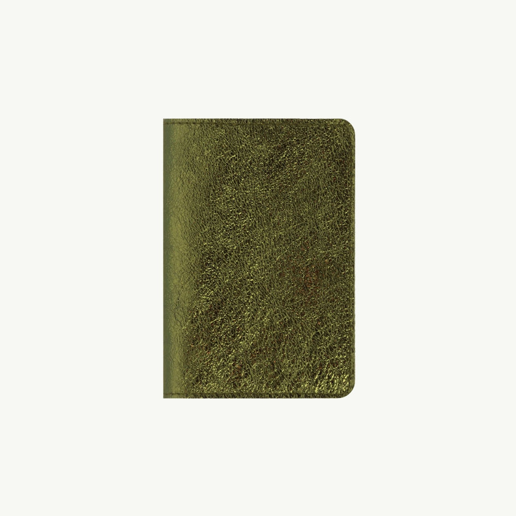 Khaki Leather Passport Cover