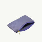Lavender Metallic Zip Pouch S