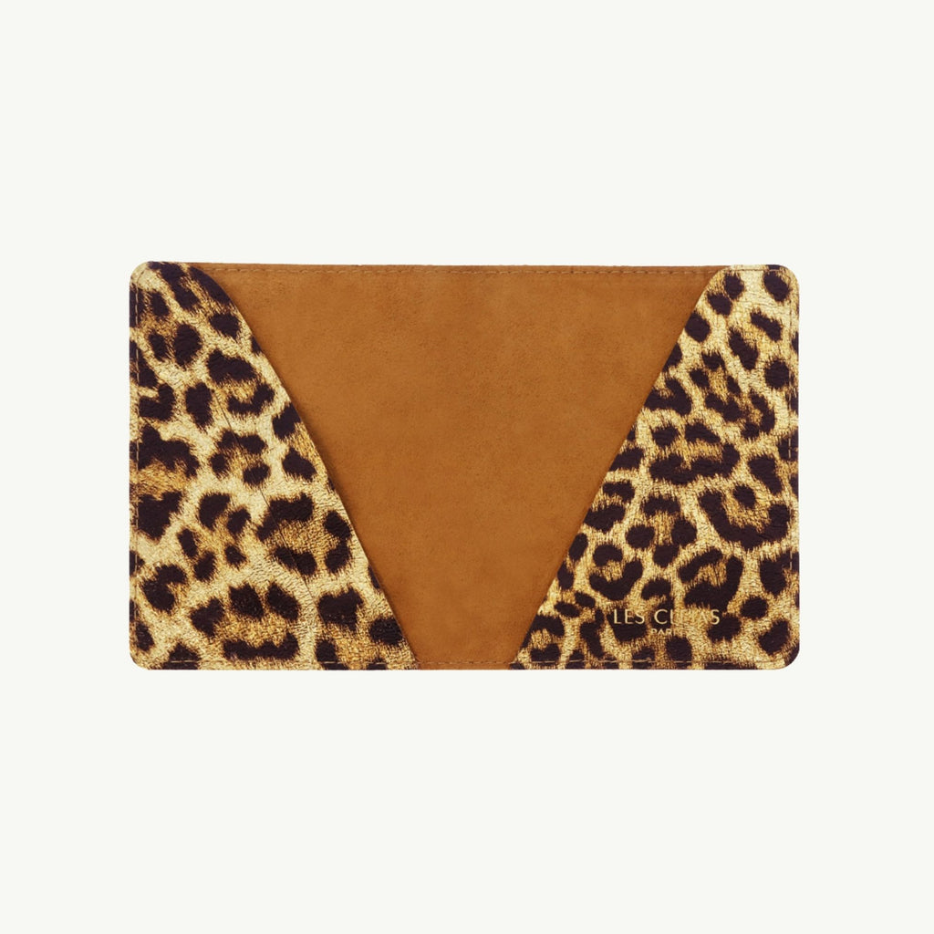 Leopard Leather Passport Cover