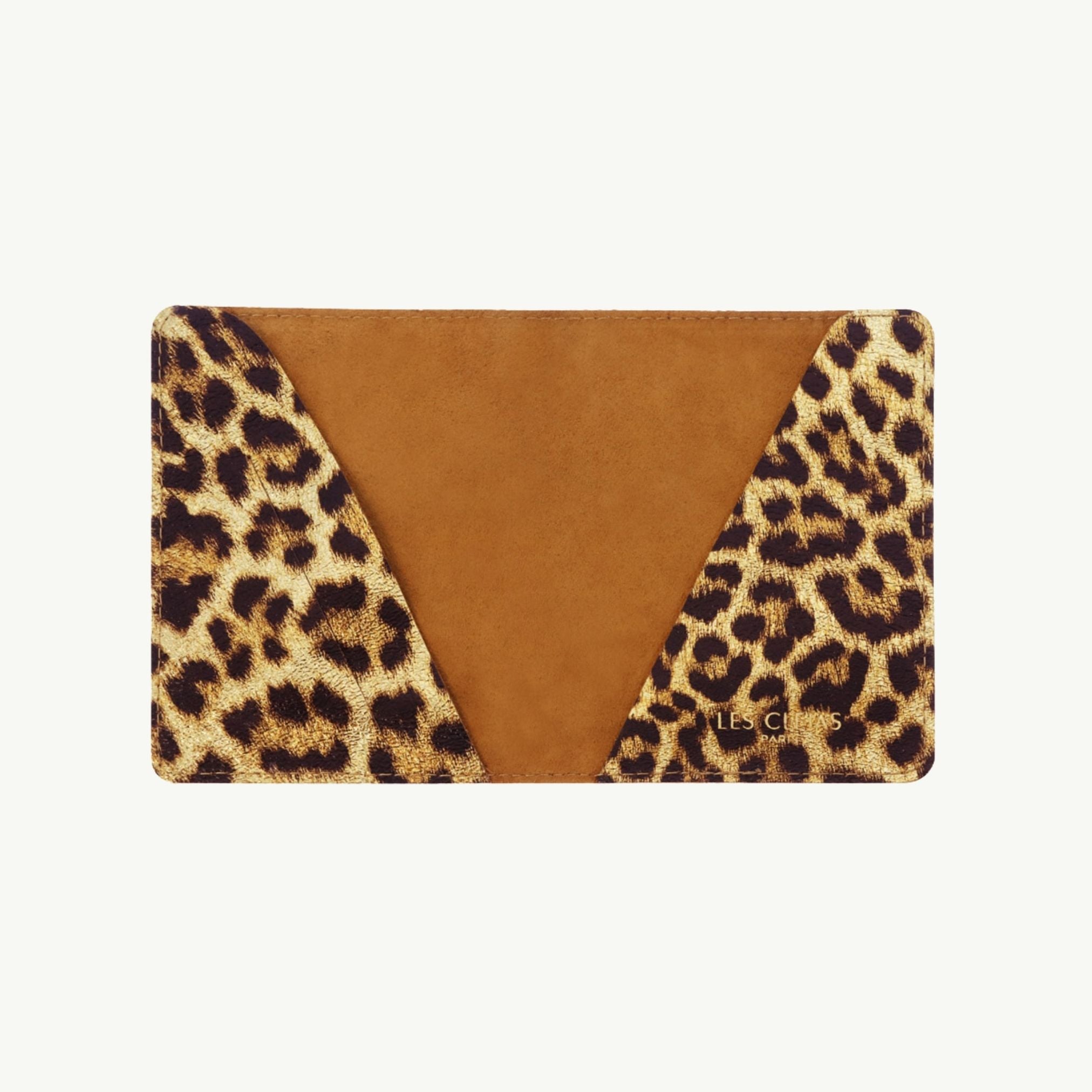 Leopard Leather Passport Cover