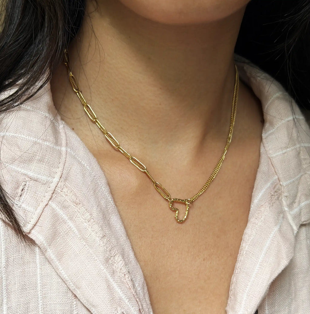 Loviane Heart Double Rows Necklace