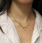 Loviane Heart Double Rows Necklace