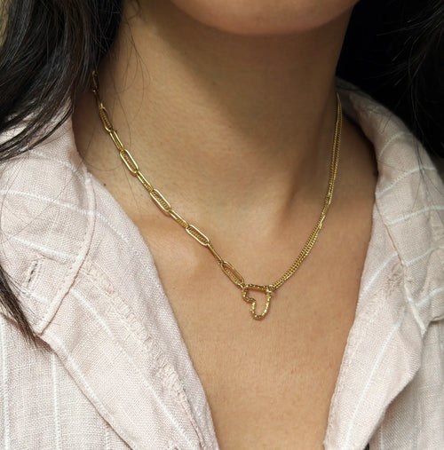 Loviane Heart Double Rows Necklace