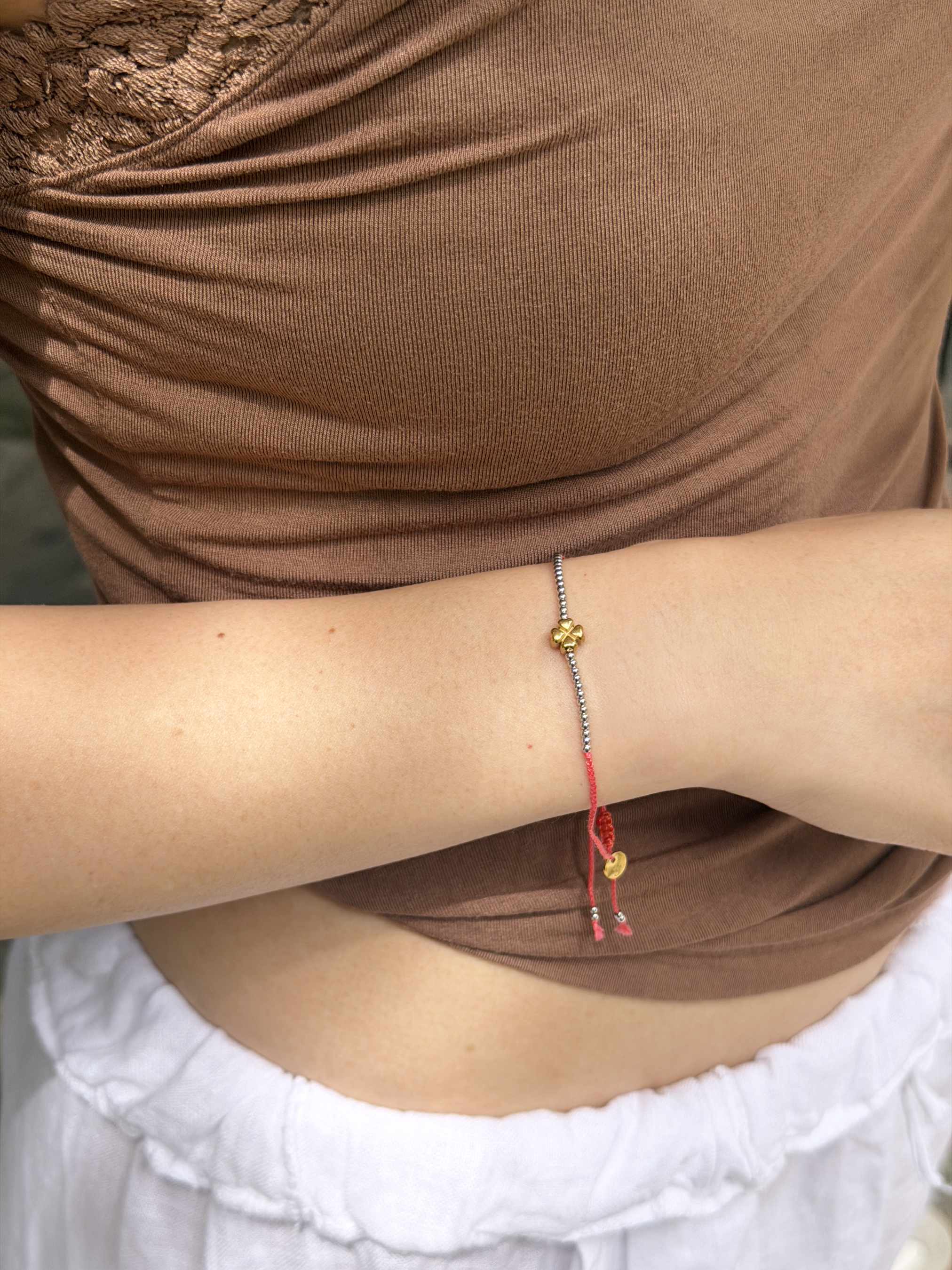 Maiwen Clover Drawstring Bracelet