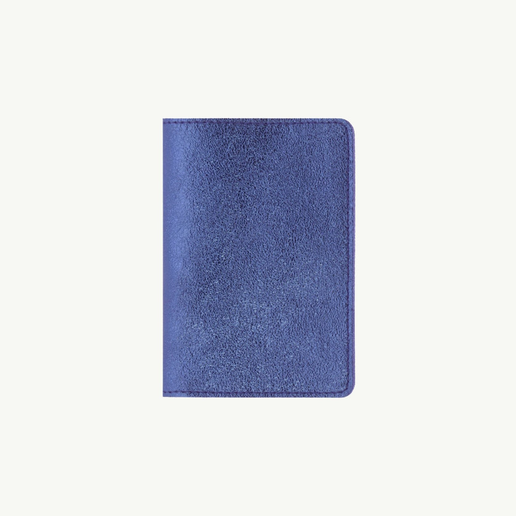 Midnight Blue Leather Passport Cover