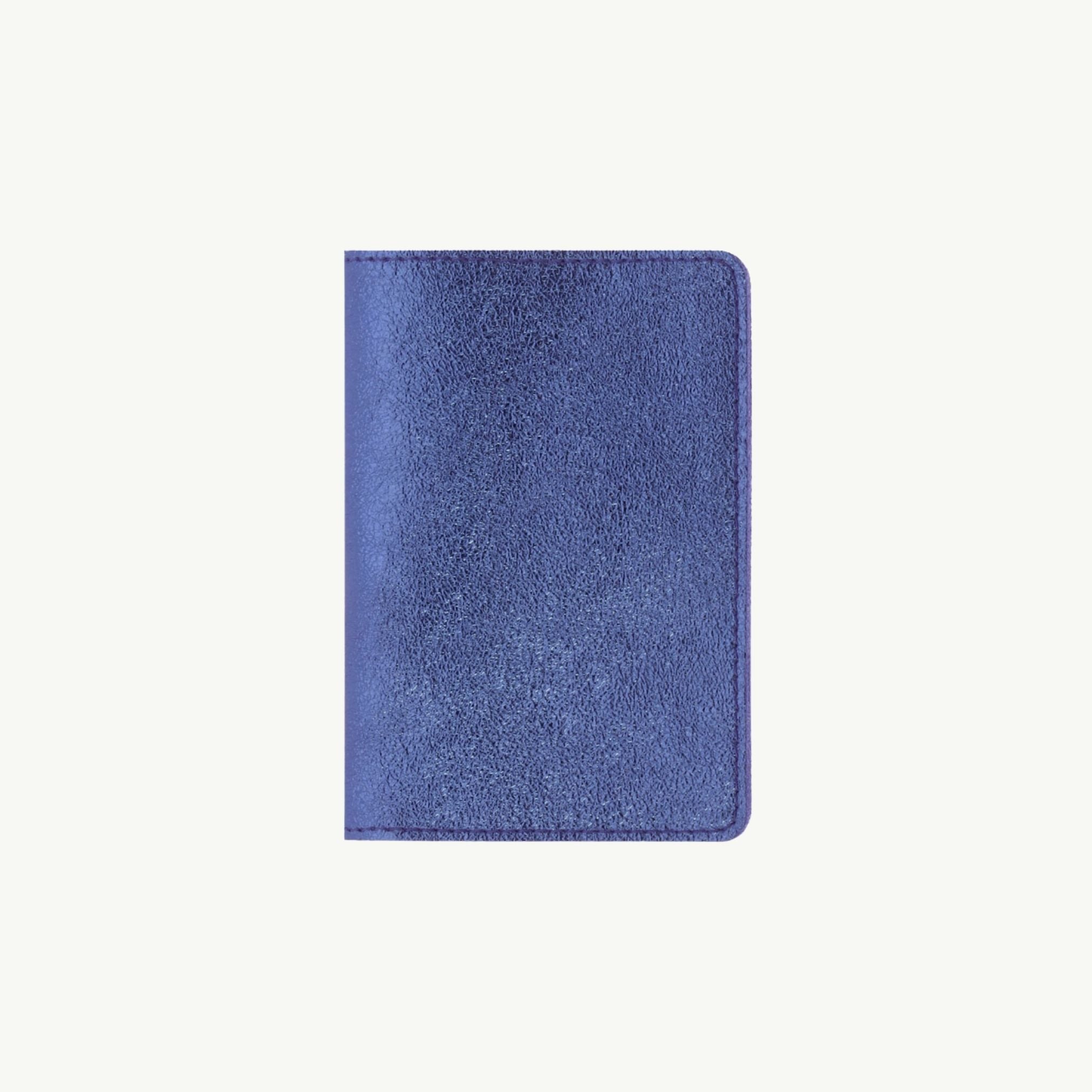 Midnight Blue Leather Passport Cover
