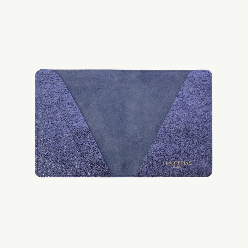 Midnight Blue Leather Passport Cover