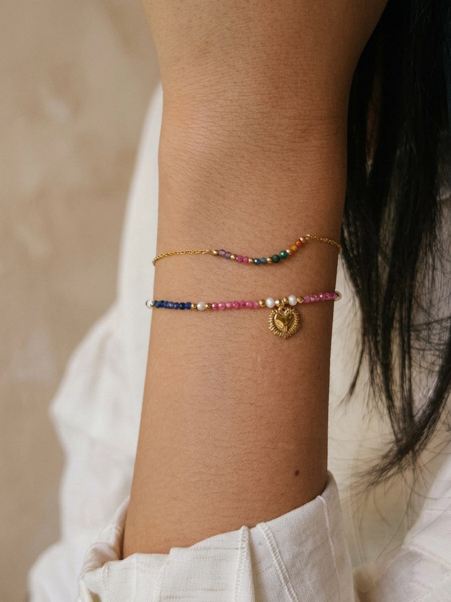Mirene Gemstones Stick Bracelet