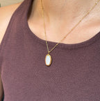 Nircee Oval Mother-of-pearl Necklace