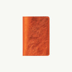 Orange Leather Passport Cover