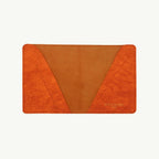 Orange Leather Passport Cover