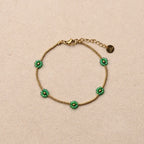 les cleias green prairie bracelet