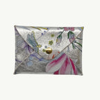 Floral Printed Silver Mini Origami Wallet