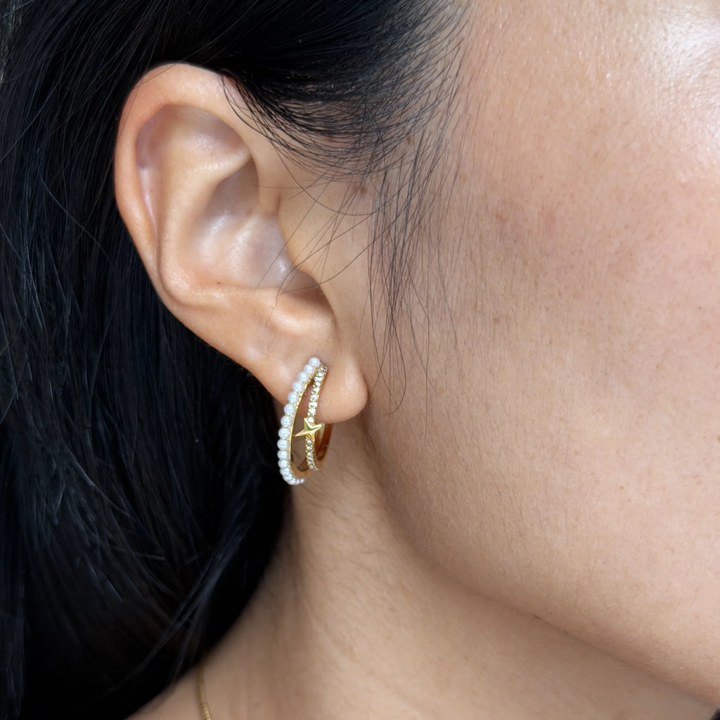 Stellita Double Hoop Earrings