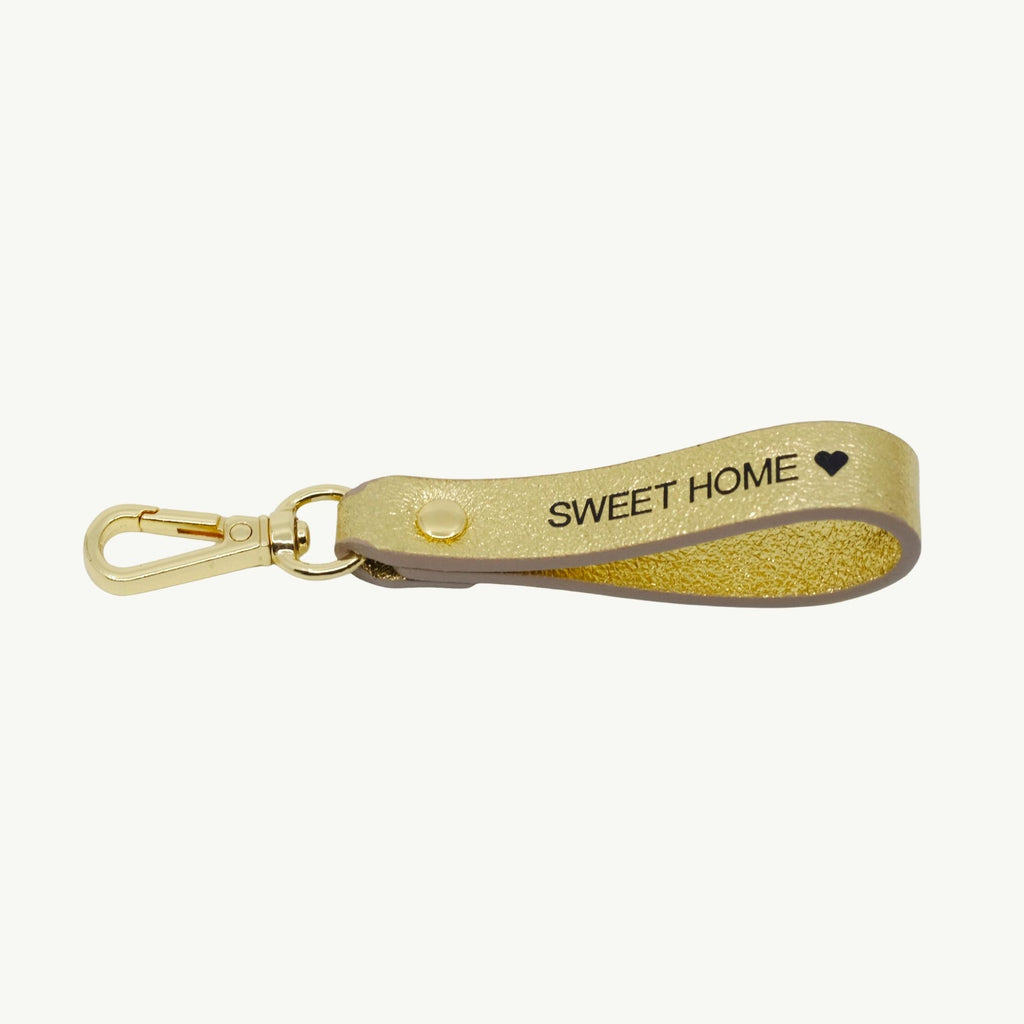 Leather Keychain "Sweet Home"