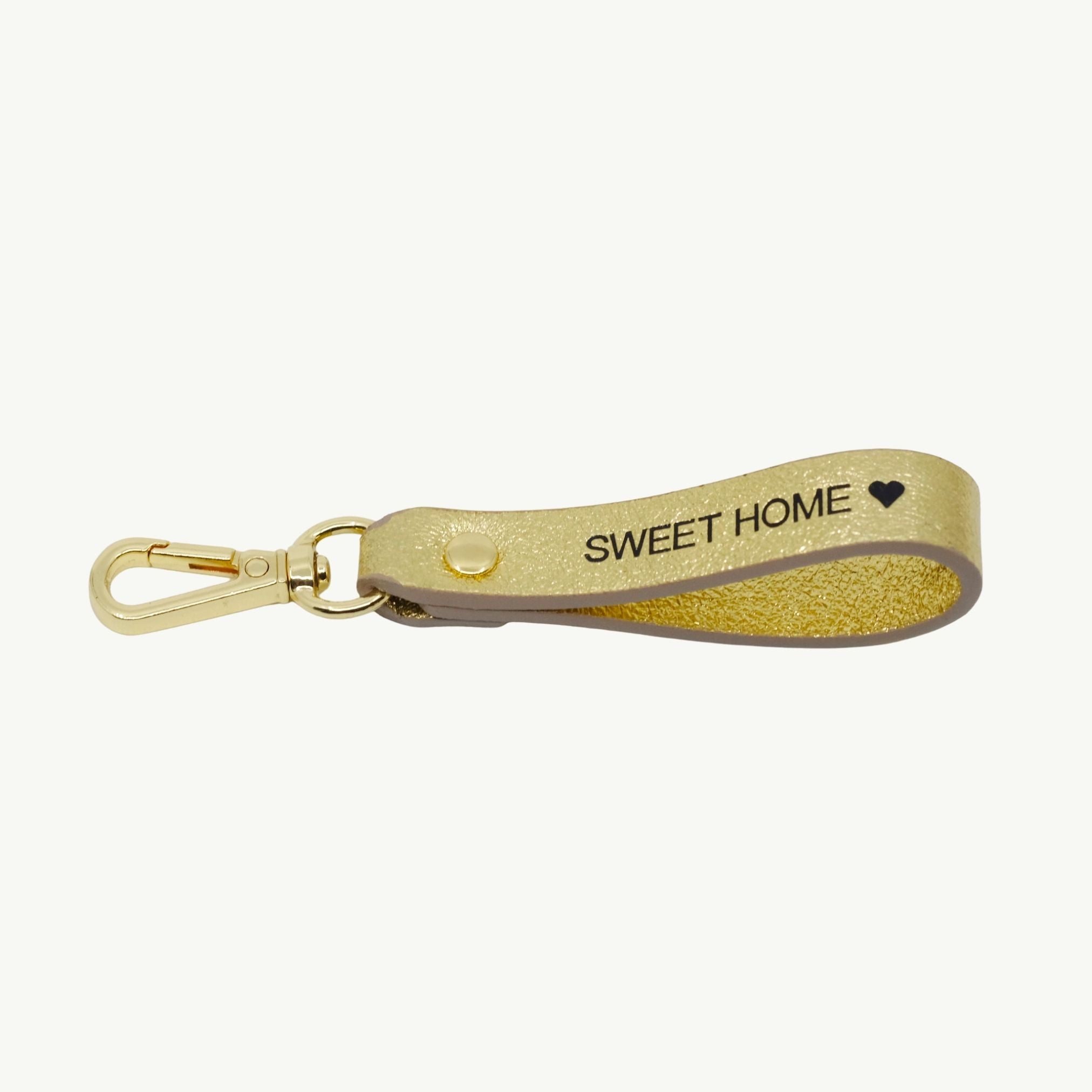 Leather Keychain "Sweet Home"