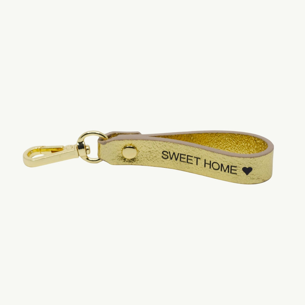 Leather Keychain "Sweet Home"
