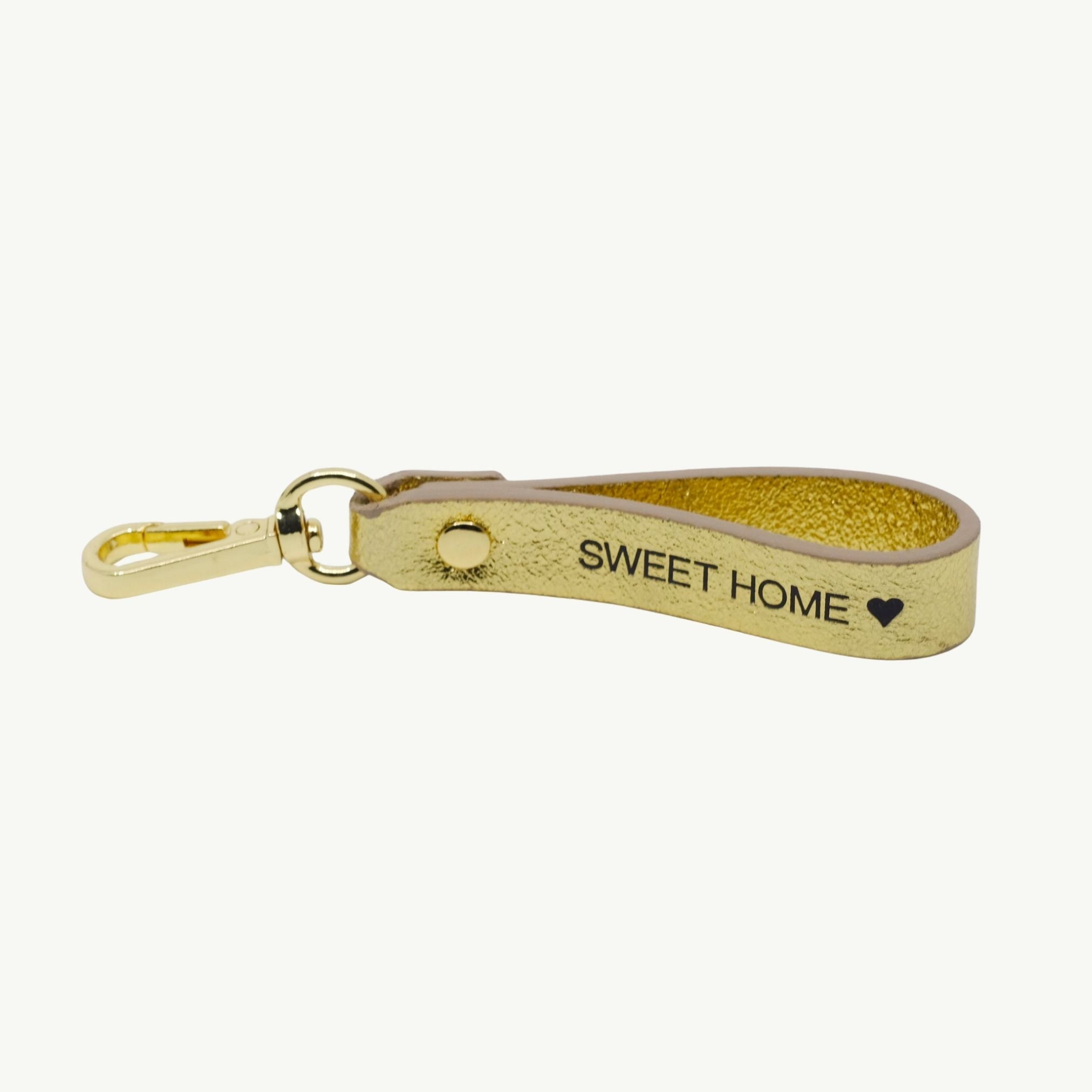 Leather Keychain "Sweet Home"