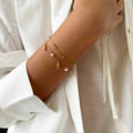 Syrene Pearl fish Charms Bracelet