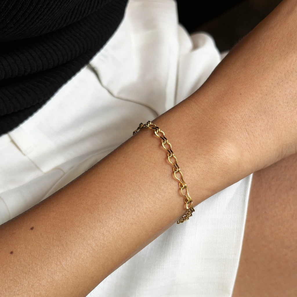 Vespera Textured Links Bracelet