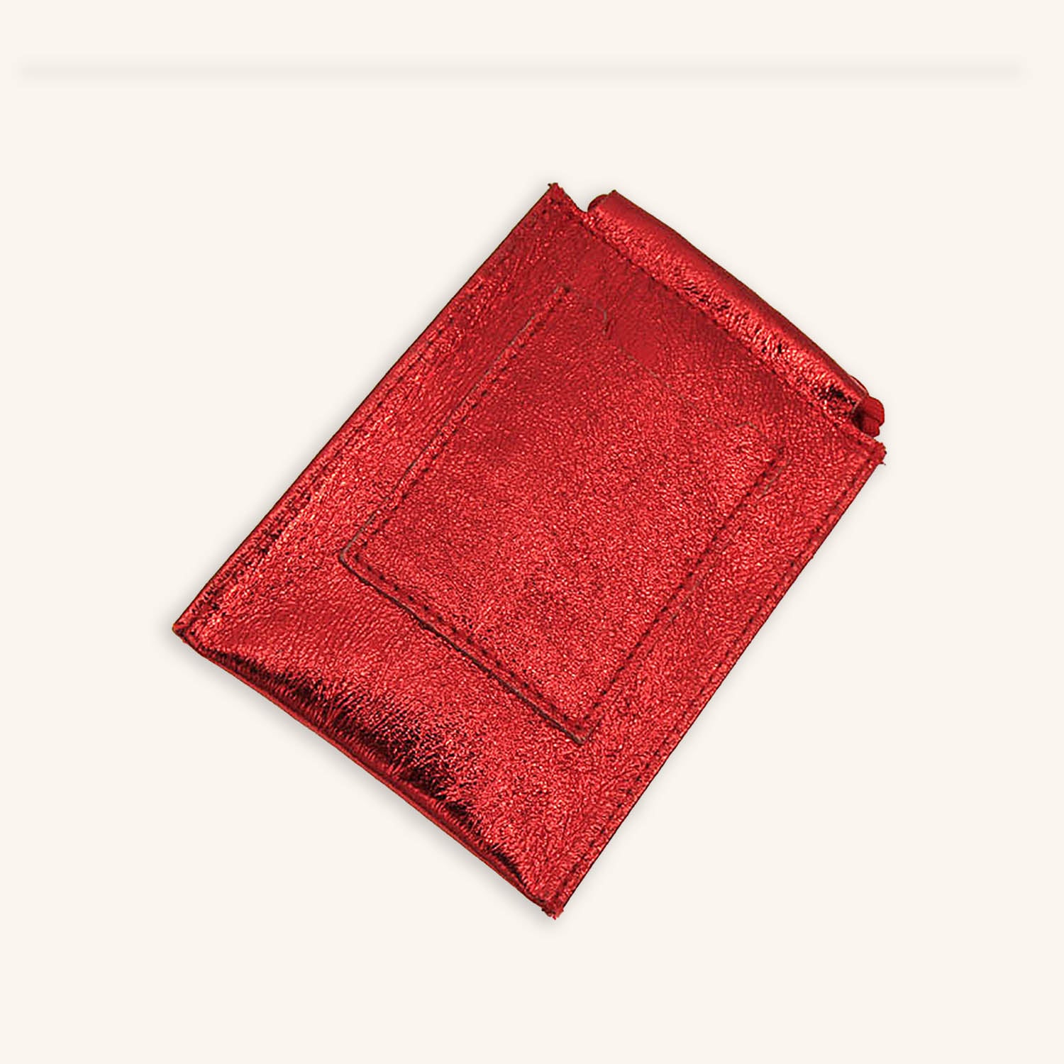 Metallic Leather Phone Pouch