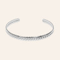 Braided steel bangle