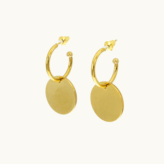 Round Pendants Earrings