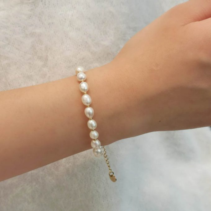 Ophélie Big Pearls Bracelet