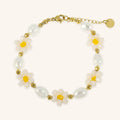 Yasmine crystal flower bracelet