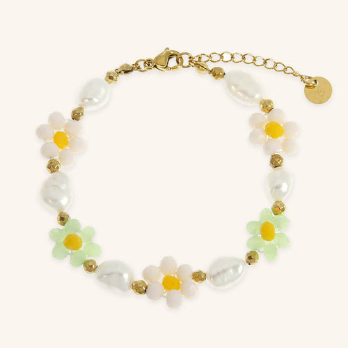 Yasmine crystal flower bracelet