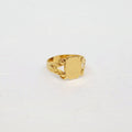 Knight Square Medal Ring