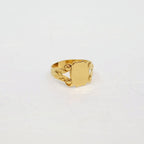 Knight Square Medal Ring